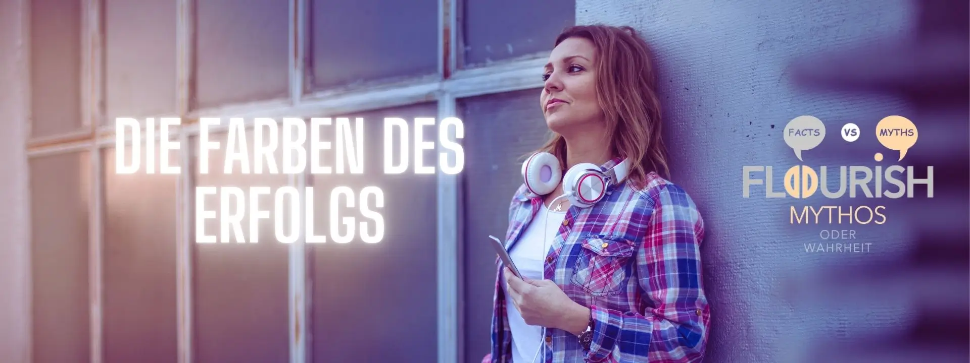 Banner mit dem Titel: Die Farben des Erfolgs